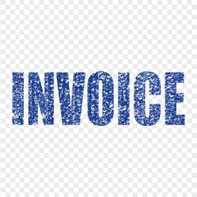 Blue Business Invoice Word Stamp Effect