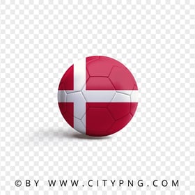 FREE Soccer Ball With Denmark Danish Flag PNG