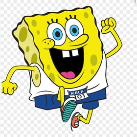 HD Spongebob Running Sport Characters Transparent PNG