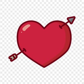 HD Vector Red Heart Icon Love Romance Valentine PNG