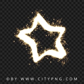 HD Fireworks Sparkling Star Transparent PNG