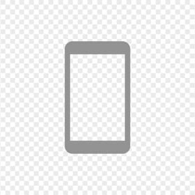 HD Grey Modern Smartphone Icon Transparent PNG