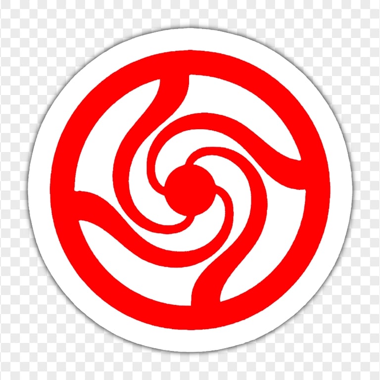 PNG Jujutsu Kaisen High Red Stickers Logo