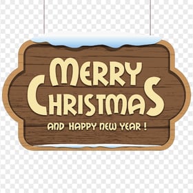HD Hanging Cartoon Merry Christmas & Happy New Year Illustration PNG