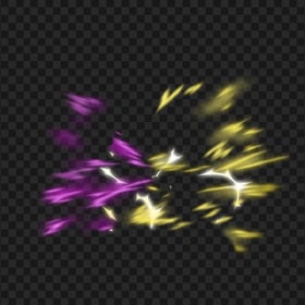 HD Purple & Yellow Special Fight Effect PNG