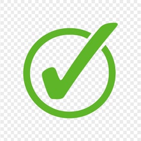 HD Round Green Tick Mark Symbol Icon PNG