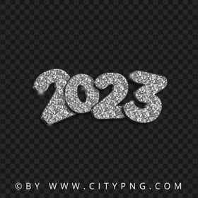 HD Diamond Silver 2023 Text Numbers PNG