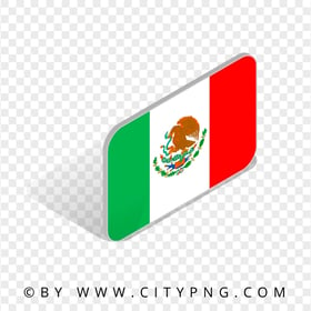 Mexico Isometric 3D Flag Icon HD Transparent PNG