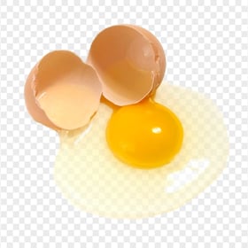 Crocked Raw Egg HD Transparent Background