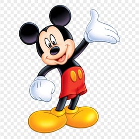 HD Mickey Mouse Welcome Hands Sign PNG