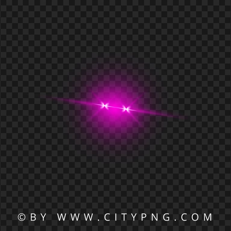 Pink Laser Eyes Lens Flare Effect PNG