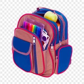 Back To School Backpack Bag PNG Image