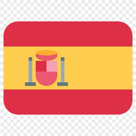 Flat Spain Flag Icon PNG