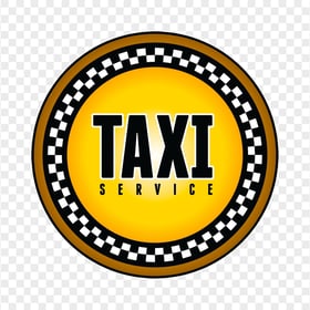 Taxi Service Round Logo Sign Icon PNG
