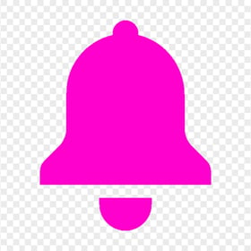 Pink Notification Bell Icon HD PNG