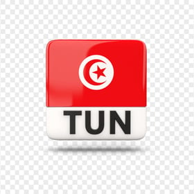 Tunisia TUN Square Flag Icon