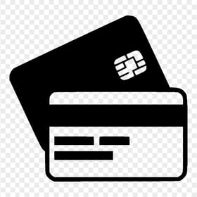 Black Credit Cards Payment Icon Transparent PNG