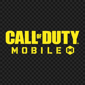 HD Yellow Call Of Duty Mobile COD Game Logo PNG