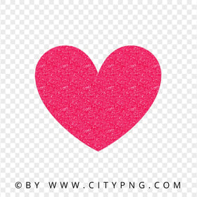 Pink Heart Glitter Effect Transparent Background