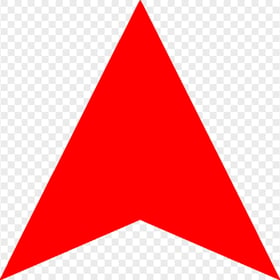 Red Up Head Arrow Flat