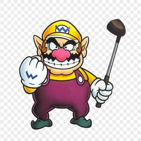 HD Mario Wario Golf Cartoon Clipart Character PNG