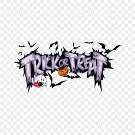 Halloween Trick Or Treat Logo PNG Image