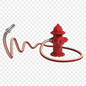 HD Realistic Fire Hose Hydrant Firefighter Safety PNG