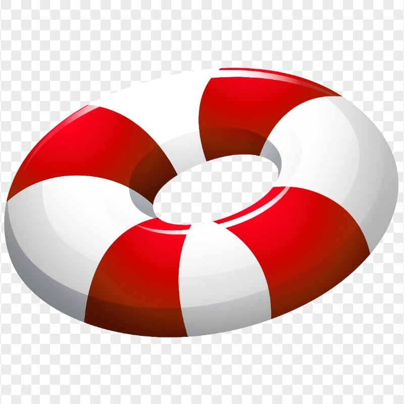 HD Red & White Pool Buoy Ring PNG | Citypng