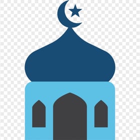 Vector Flat Islamic Mosque Dome Illustration Icon