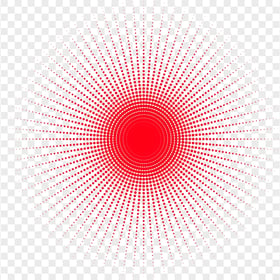 HD Red Dots Halftone Circular PNG