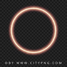 Glowing Sparkle Circle Frame  Effect PNG Image