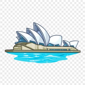 Opera House Sydney Illustration Icon PNG