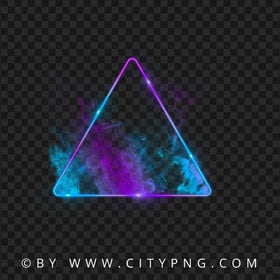 Neon Purple Triangle With Smoke FREE PNG