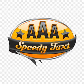 Speedy Taxi Logo Transparent Background