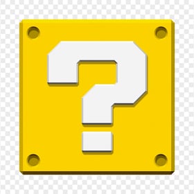 Super Mario Yellow Mystery Box PNG