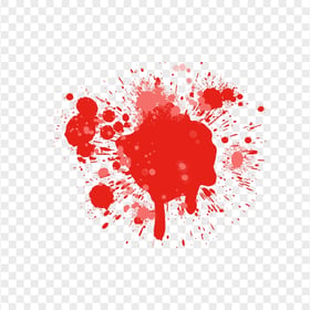 HD Red Paint Brush Paint Splatter Blots Transparent PNG