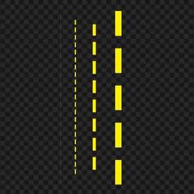 Download Four Yellow Dashed Lines PNG