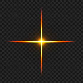 Golden Sparkle Light Star HD PNG