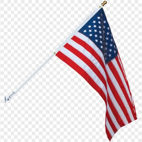 American Flag Spinning Pole With Gold Ball