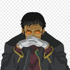 HD Gendo Ikari Manga Anime Character PNG