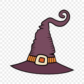 HD Halloween Witch Hat Purple Clipart Cartoon Icon PNG