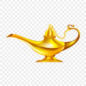 HD Aladdin Magic Lamp Cartoon Illustration PNG