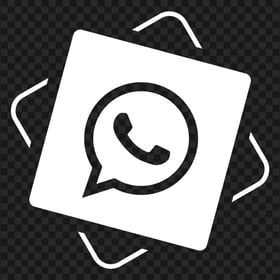 HD White Creative WhatsApp Wa Whats App Icon PNG