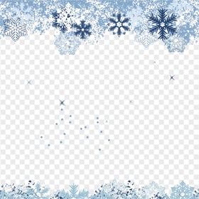 Winter Snowflakes Background Transparent PNG