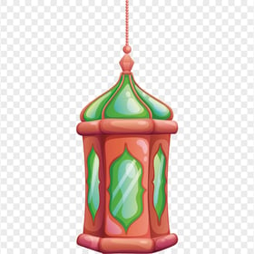 Ramadan Cartoon Drawing Hanging Lantern Lamp