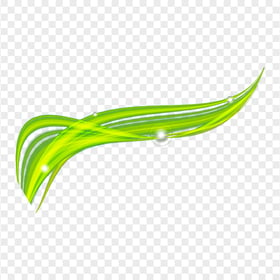Abstract Green Curved Lines Illustration PNG Image