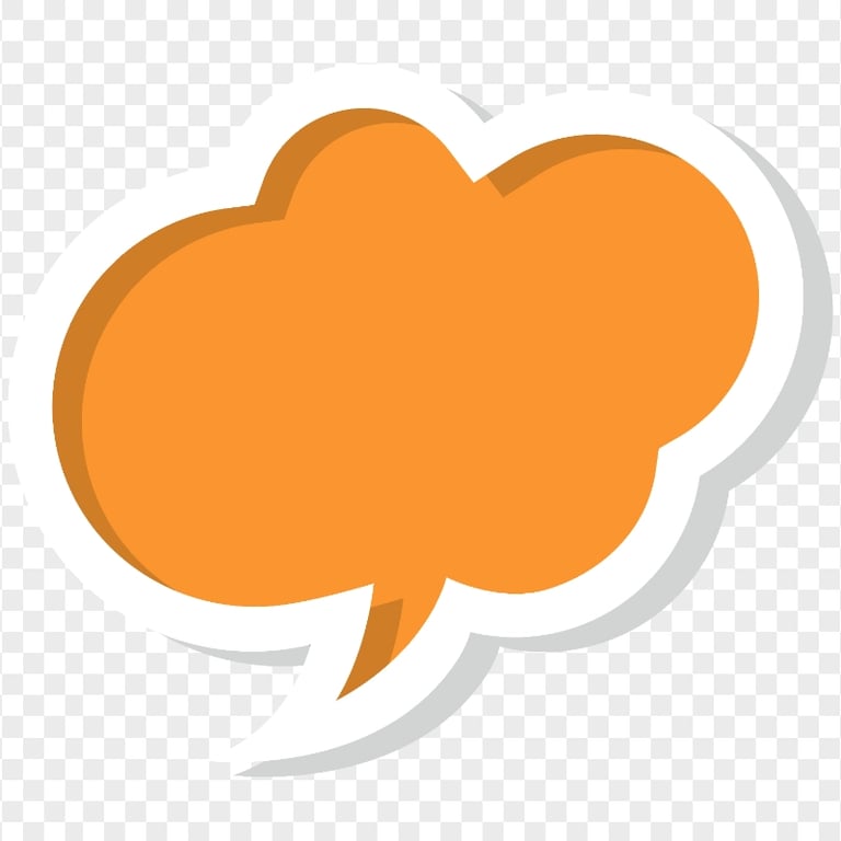 Illustration Graphic Orange Cloud Transparent PNG