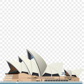 Opera House Sydney Vector PNG Image