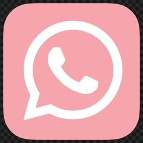 HD Pink & White Whatsapp Wa Whats App Square Logo Icon PNG