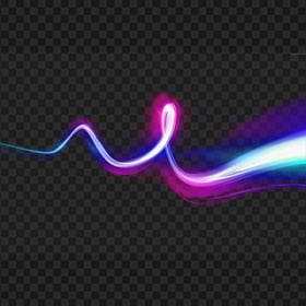 Pink & Blue Light Line Effect HD PNG